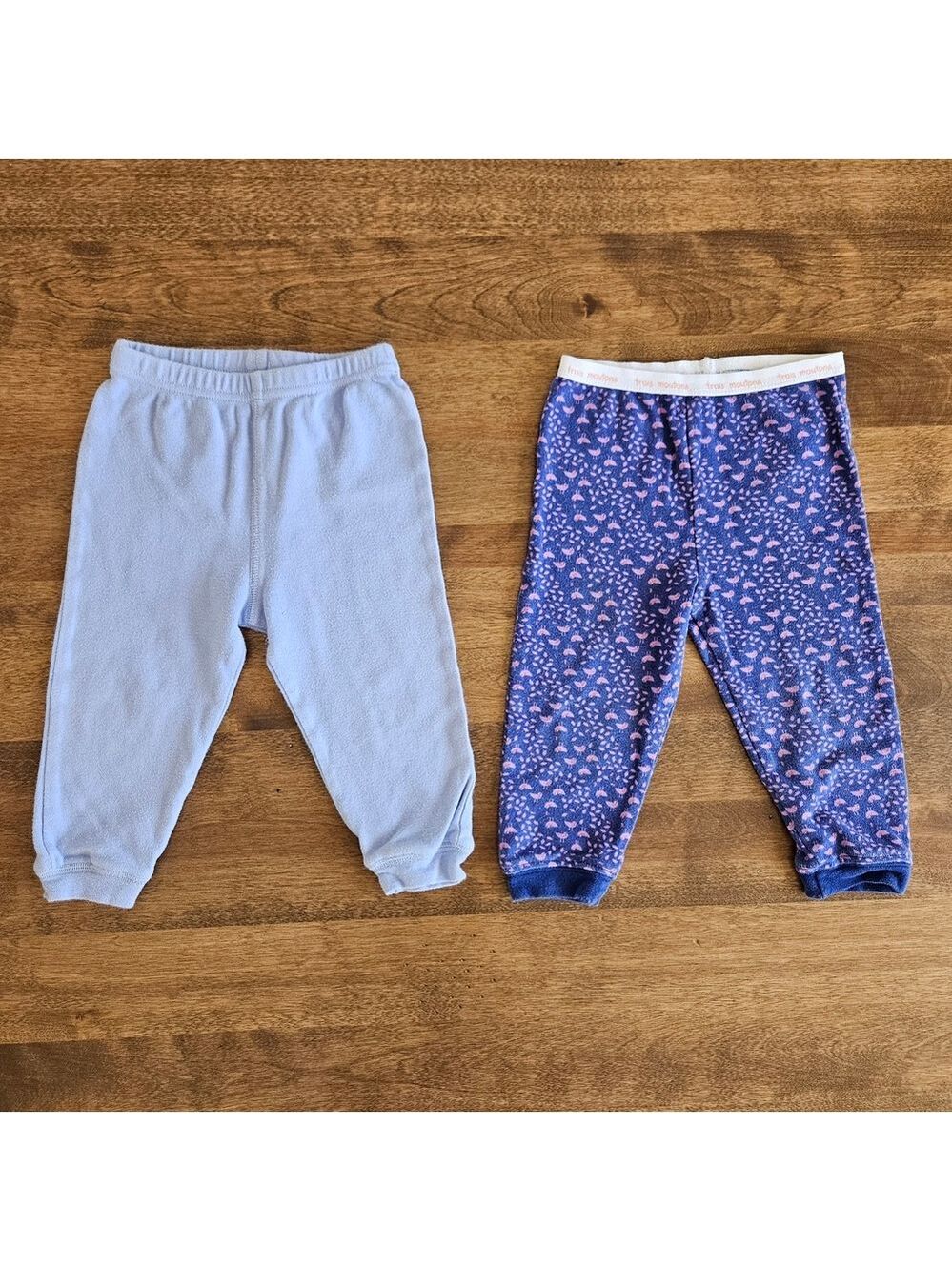 5/$25 Trois Moutons Baby Pants 2-Pack Blue Purple Print Size 18M